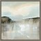 Quiet Beach by Karen Suderman 16-in. W x 16-in. H. Canvas Wall Art Print Framed in Grey